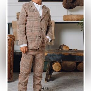 Hope & Henry Toddler Plaid Suit Set